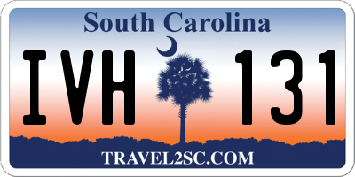 SC license plate IVH131
