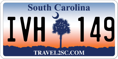 SC license plate IVH149