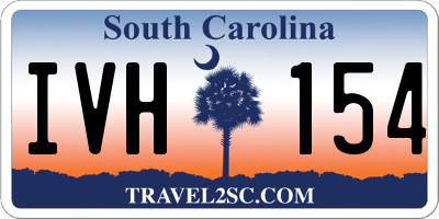 SC license plate IVH154