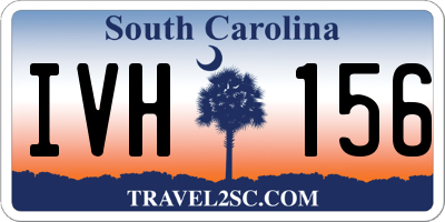 SC license plate IVH156