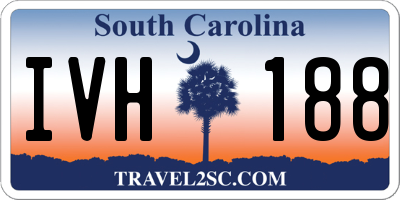 SC license plate IVH188