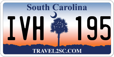 SC license plate IVH195