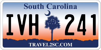 SC license plate IVH241