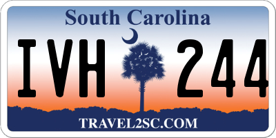 SC license plate IVH244