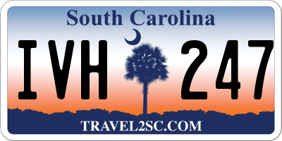 SC license plate IVH247
