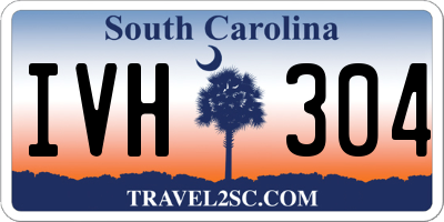 SC license plate IVH304