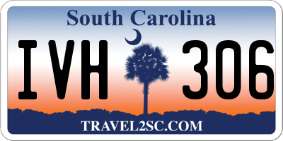 SC license plate IVH306