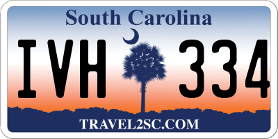 SC license plate IVH334