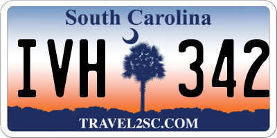 SC license plate IVH342