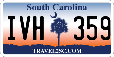 SC license plate IVH359