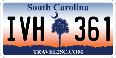 SC license plate IVH361