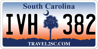SC license plate IVH382