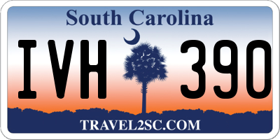 SC license plate IVH390