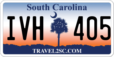 SC license plate IVH405