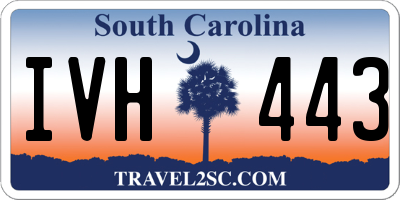 SC license plate IVH443