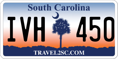 SC license plate IVH450