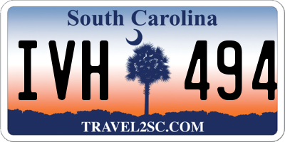 SC license plate IVH494