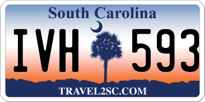SC license plate IVH593