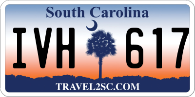 SC license plate IVH617
