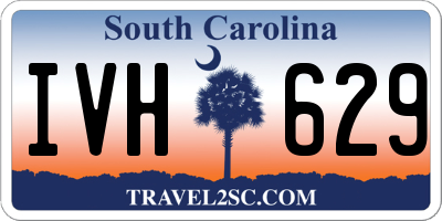 SC license plate IVH629
