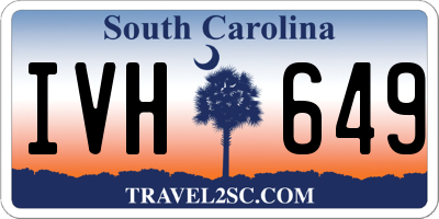 SC license plate IVH649