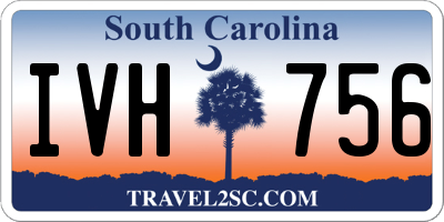 SC license plate IVH756