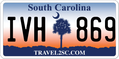 SC license plate IVH869