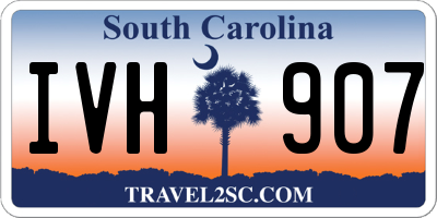 SC license plate IVH907