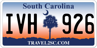 SC license plate IVH926
