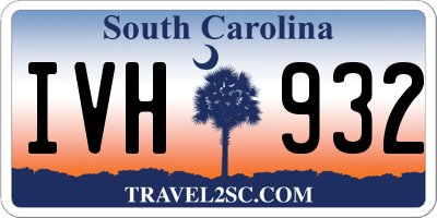 SC license plate IVH932