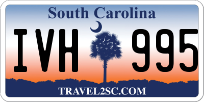 SC license plate IVH995