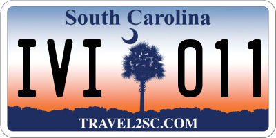 SC license plate IVI011