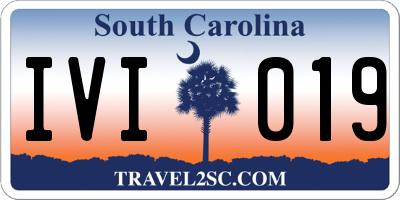 SC license plate IVI019