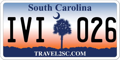 SC license plate IVI026