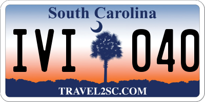 SC license plate IVI040