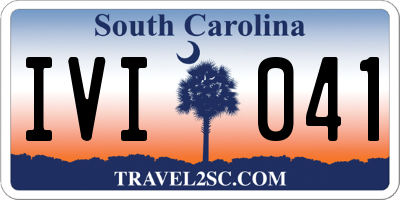 SC license plate IVI041