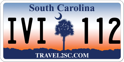 SC license plate IVI112