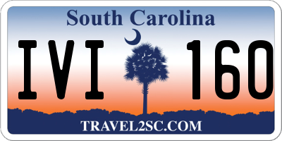 SC license plate IVI160