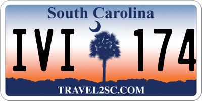 SC license plate IVI174