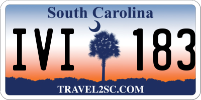 SC license plate IVI183