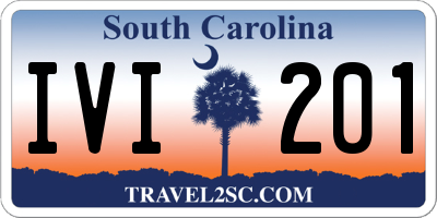 SC license plate IVI201