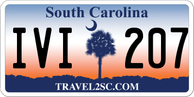 SC license plate IVI207