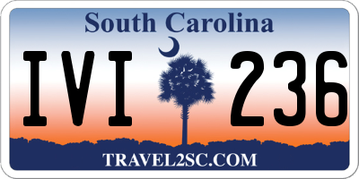 SC license plate IVI236