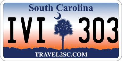 SC license plate IVI303