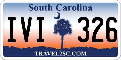 SC license plate IVI326