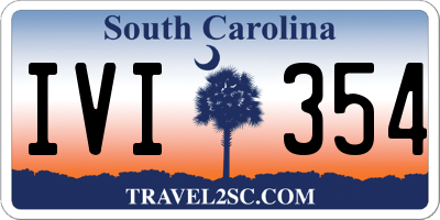 SC license plate IVI354