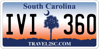 SC license plate IVI360