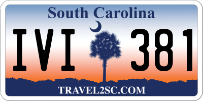 SC license plate IVI381