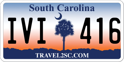 SC license plate IVI416