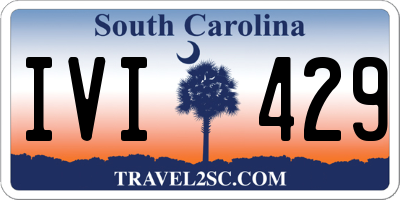 SC license plate IVI429